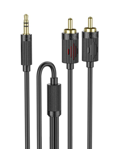 Alternative view of Cable Auxiliar Jack 3.5mm a 2 Rca Hoco Upa28 Negro