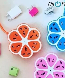 Alternative view of ZAPATILLA FLOR ALARGUE ENCHUFES 4 TOMA CORRIENTE 4 PUERTOS USB