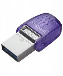 Pendrive Kingston Datatraveler Microduo 3c 256 Gb 3.2 Morado