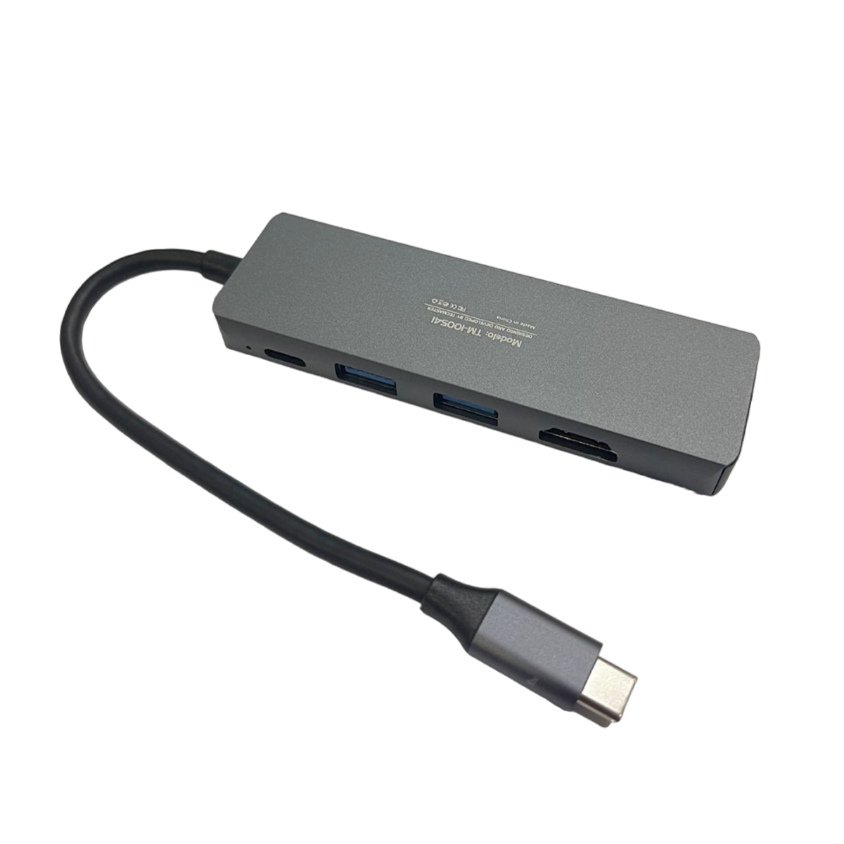 Adaptador Hub Tipo C 5 en 1 Tecmaster Gris - Imagen 3