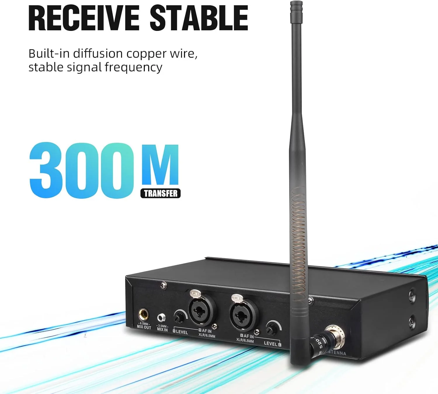 Debra Audio Er-102 Uhf Sistema de Monitor Inalámbrico Para Escenario (1 Body Con Transmisor) - Imagen 5