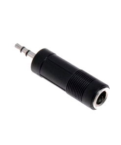 Alternative view of Adaptador De Audio Stereo 3.5mm A 6.35mm Br10224 Birlink Negro