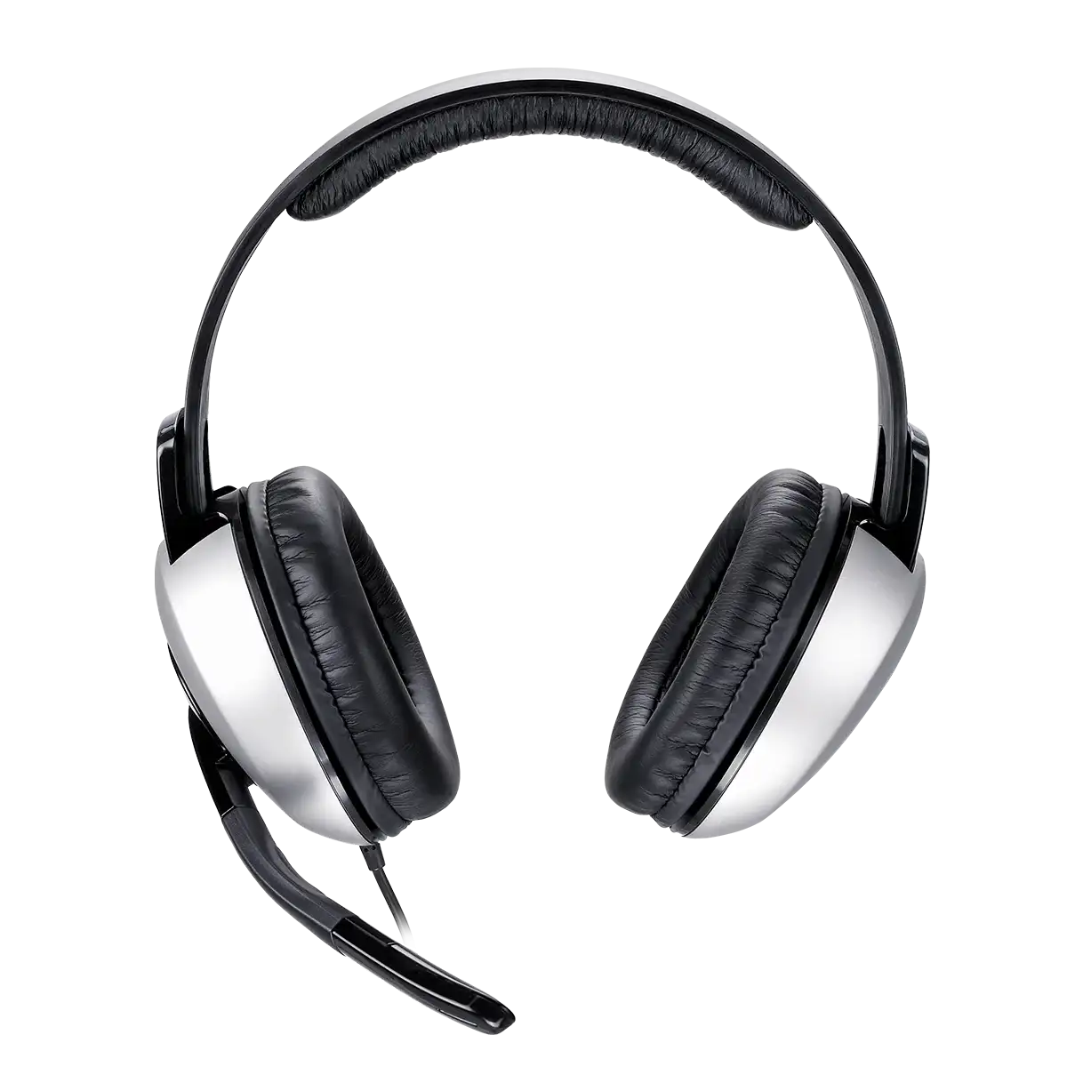 Audífonos Headset Genius Hs-05a Jack 3.5mm Microfono Negro Gris - Imagen 4