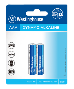 Alternative view of Pack 2 Pilas Alcalina AAA Westinghouse