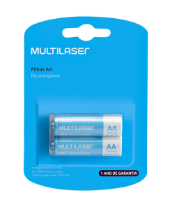 Alternative view of Pilas Recargables Multilaser AA 2500 Mah 2 Unidades