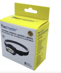 Alternative view of Linterna Frontal Manos Libres 3w Tecmaster Negro