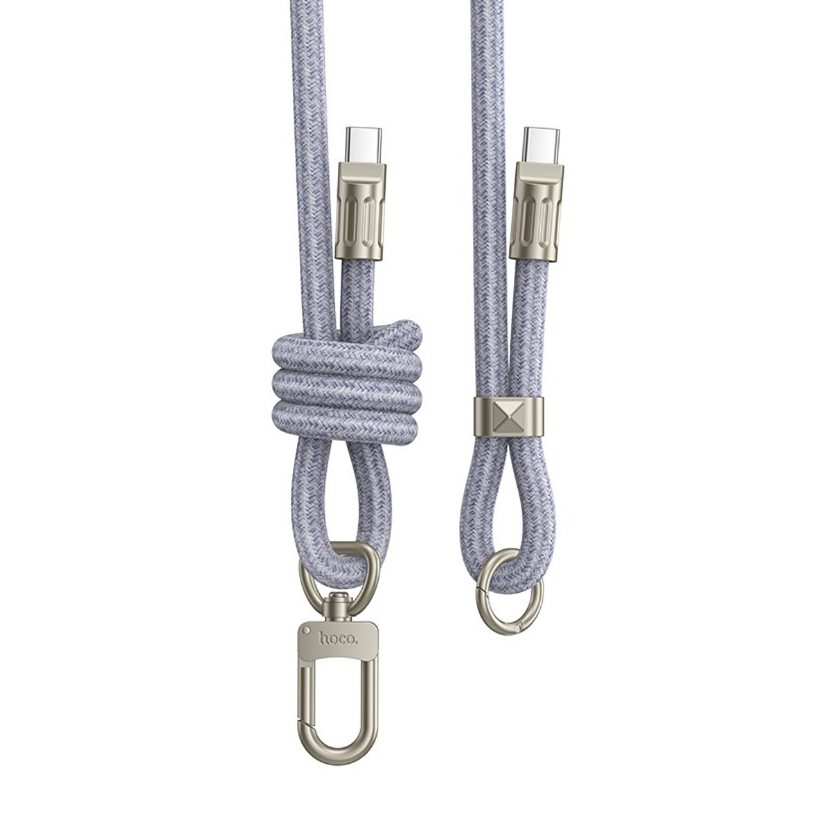 Cable Pulsera De Carga Tipo C a Tipo C Hoco Gh7 Gris - Imagen 2