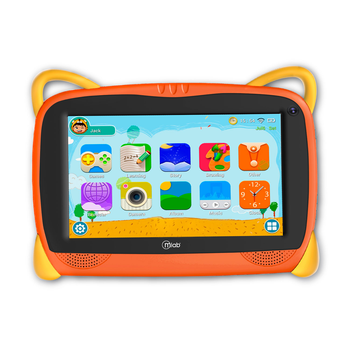 Tablet Microlab Kids Play & Learn Se 16gb Rom 2gb Ram 7 Pulgadas Naranja - Imagen 2