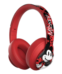 Audífonos Bluetooth Disney Mickey Rojo