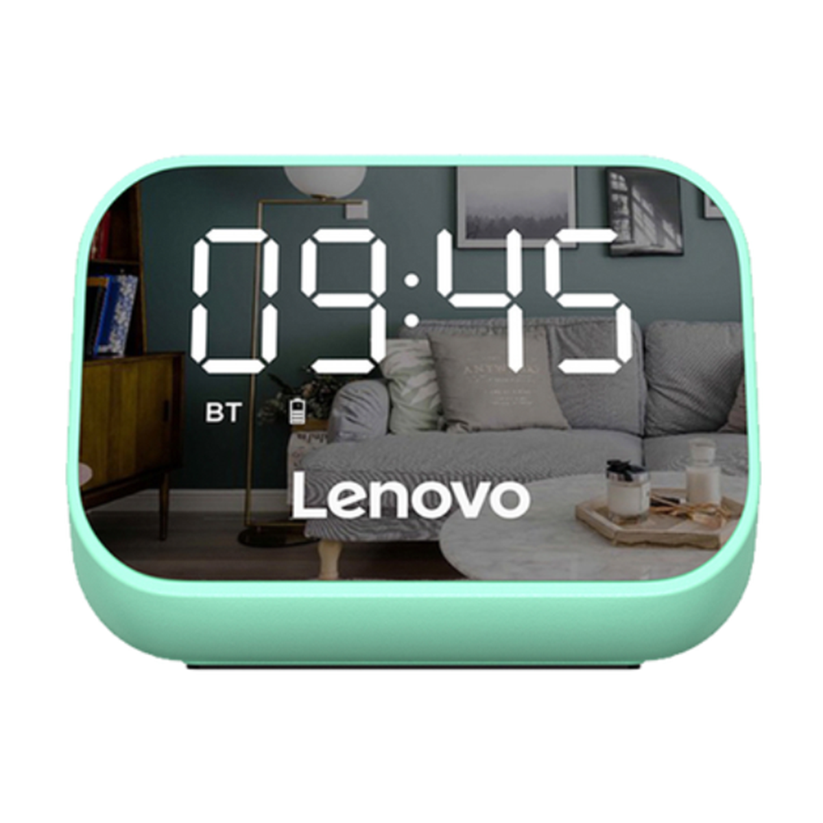 Parlante Bluetooth Lenovo TS13 Reloj Despertador Digital Verde - Imagen 2