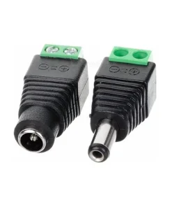 YUS DCOO, Conector DC para atornillar (hembra/macho)